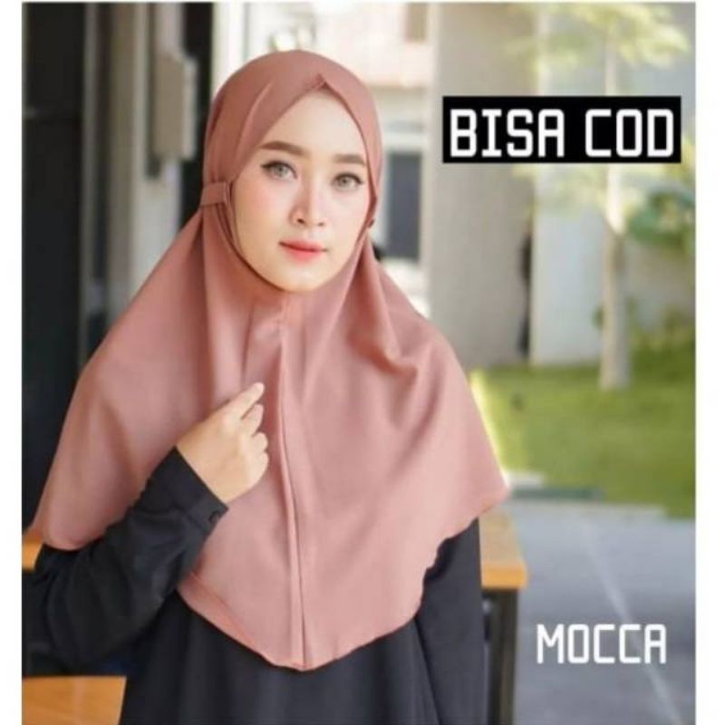 HIJAB KHIMAR AZKIA SIMPLE TALI INSTAN/BERGO DIAMOND JILBAB DEWASA KHIMAR HIJAB SPORT