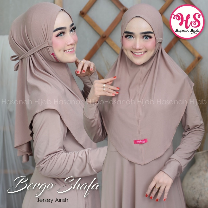 Hijab Instant Bergo Shafa ori Hasanah Hijab