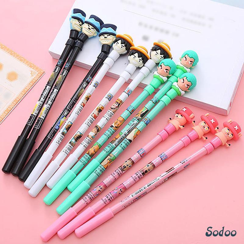 

COD✨Spinning Pen Pulpen Putar Karakter Anti Stress Pena Mainan Anak Spinner Balance One Piece - SO