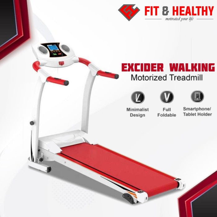 Tramp Alat Fitness Treadmill Excider Hanatha Elektrik Treadmill Olah Raga