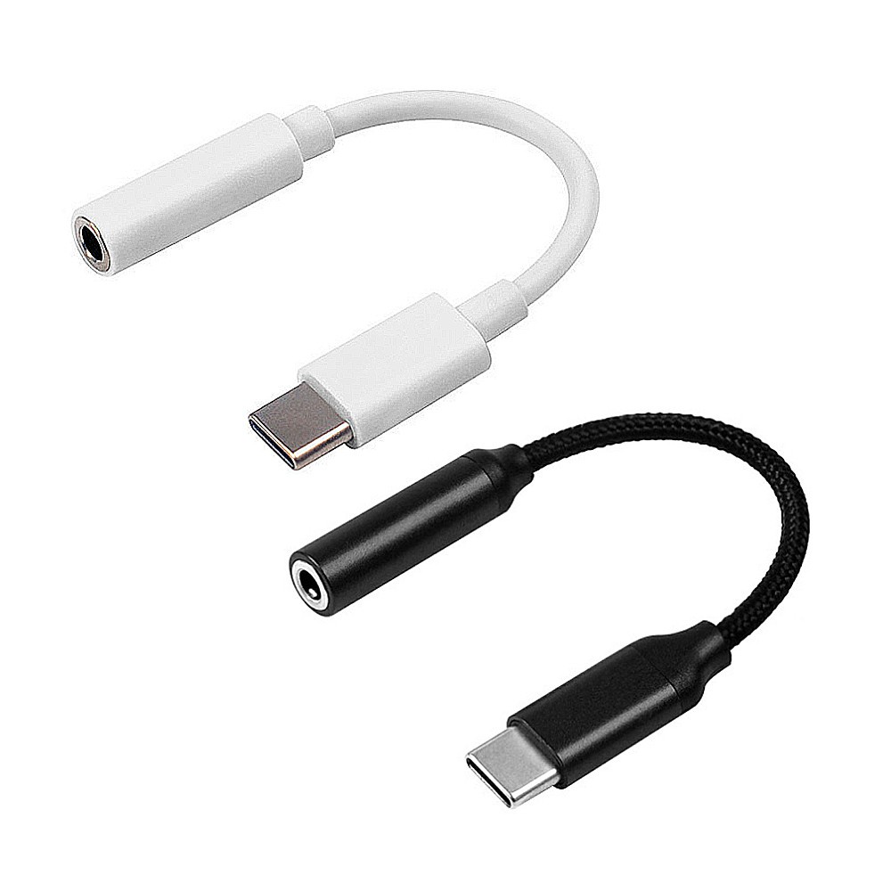 KABEL AUDIO TYPE-C CONVERTER TO 3.5mm TYPE TIPE C KE JACK HEADSET EARPHONE SPEAKER MIC MIKROFON