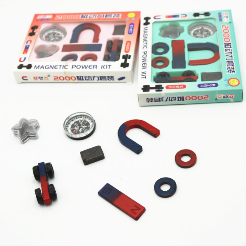 Magnetic Power Kit Magnet  Kompas Set Mainan Edukasi Science Alat Peraga