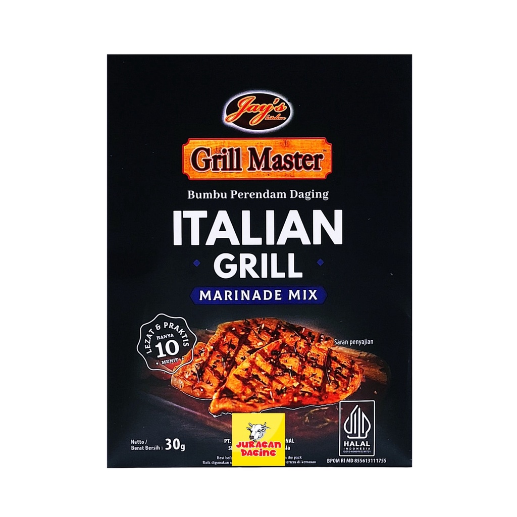 

Marinade Mix Jay's Grill Master - ITALIAN GRILL - Harga Special !