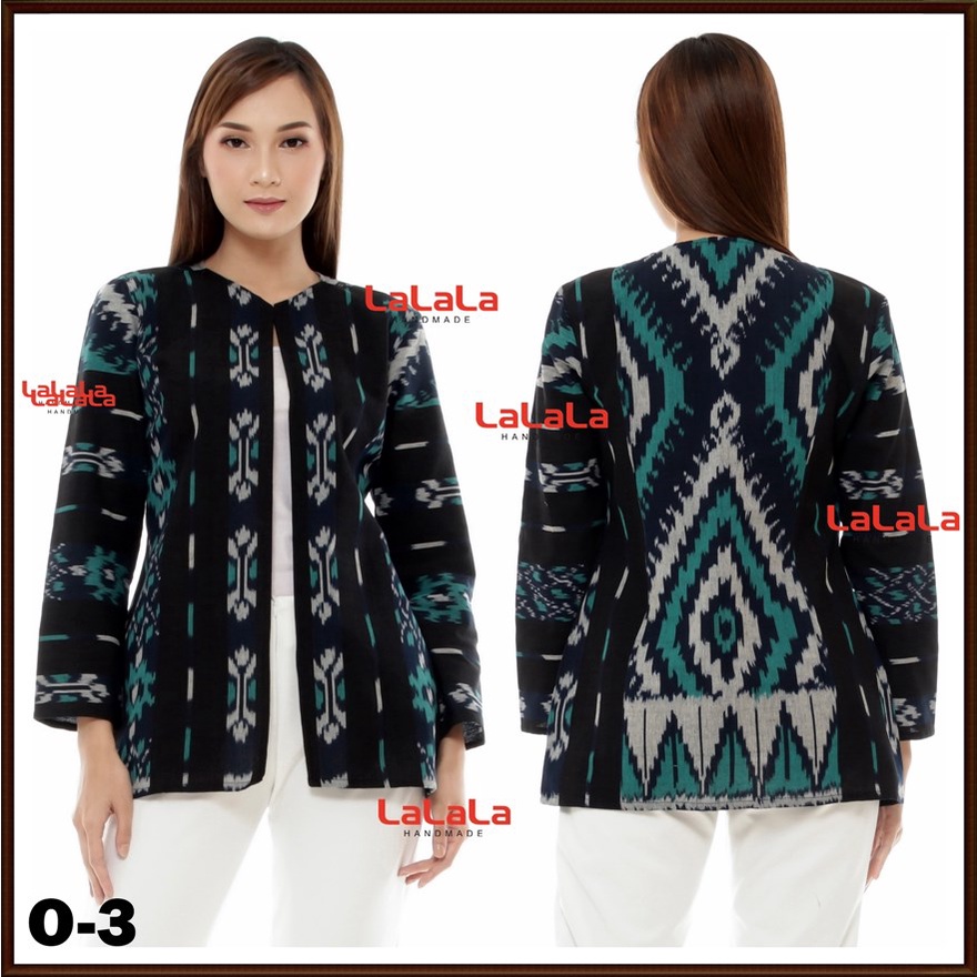 Outer Baju tenun Atasan Etnik motif toraja papua lombok jepara bali dayak kalimantan sumatera