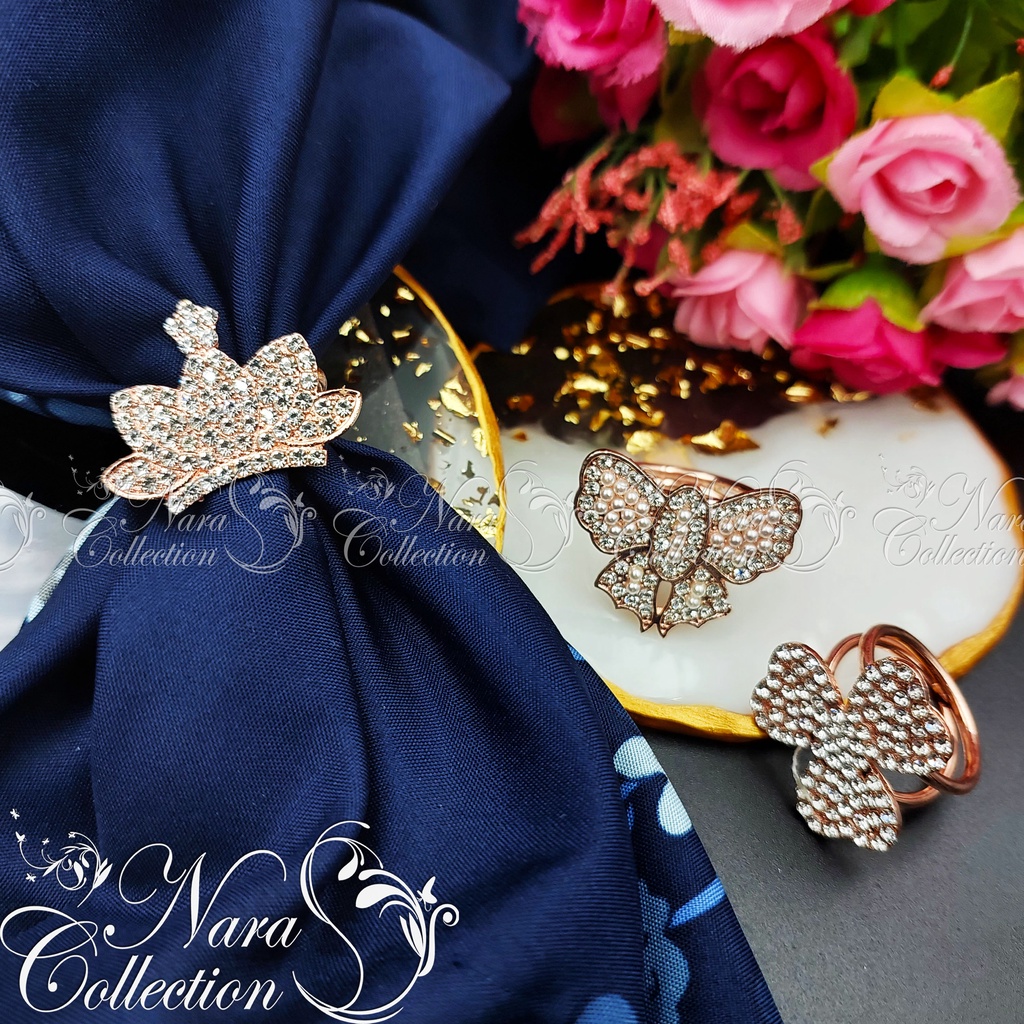 Bros RING CINCIN Jilbab MUTIARA Elegan Nara Collection COD R-210 R-211 R-212