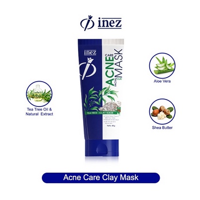❤️GROSIR❤️ INEZ Acne Care Facial Clay Mask