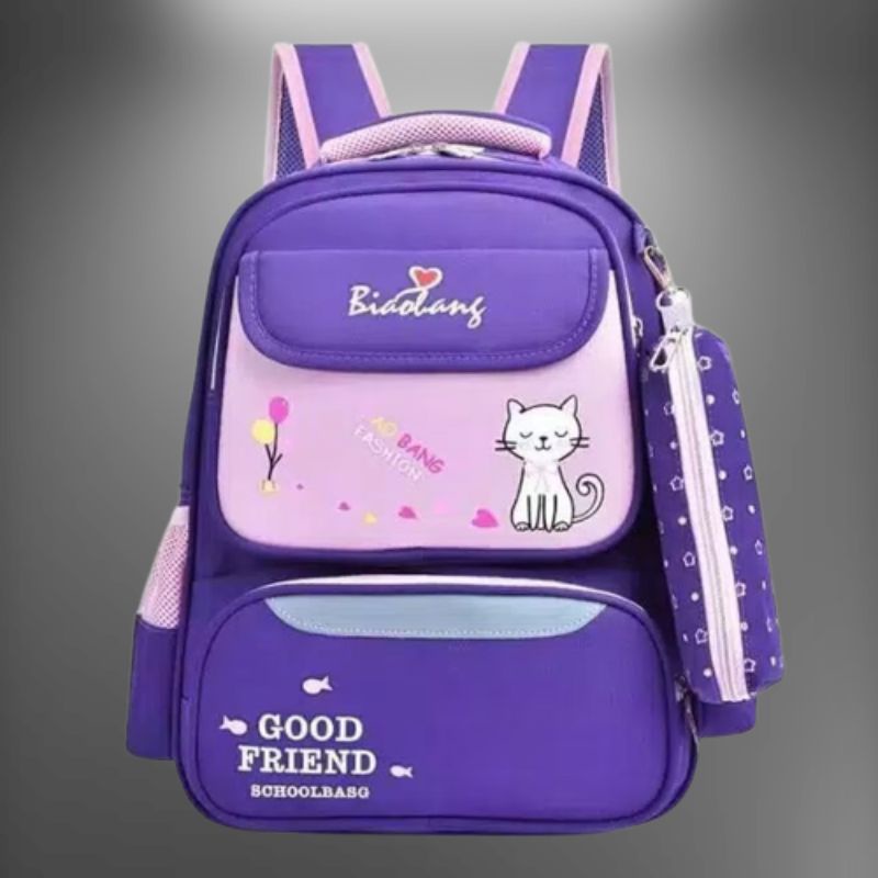 Tas Anak Ransel Anak Perempuan Tas Sekolah Sd Cat Love