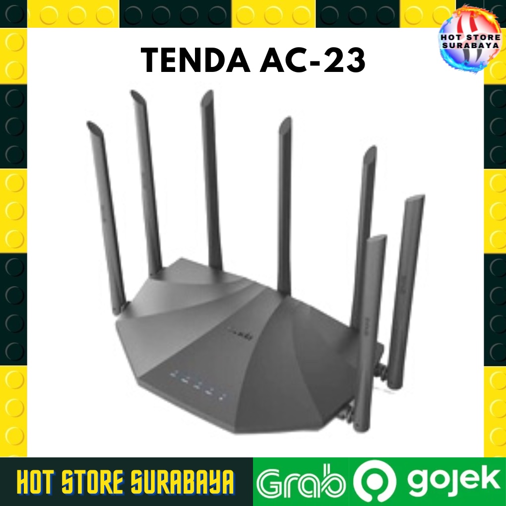 Tenda AC23 AC1200 Dual Band Gigabit WiFi Router / AC 1200 AC 23 Ori