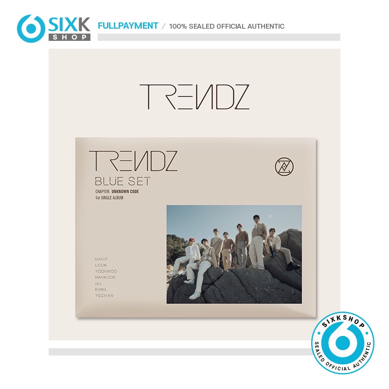 TRENDZ - 1st Single Album BLUE SET Chapter. Unknown code