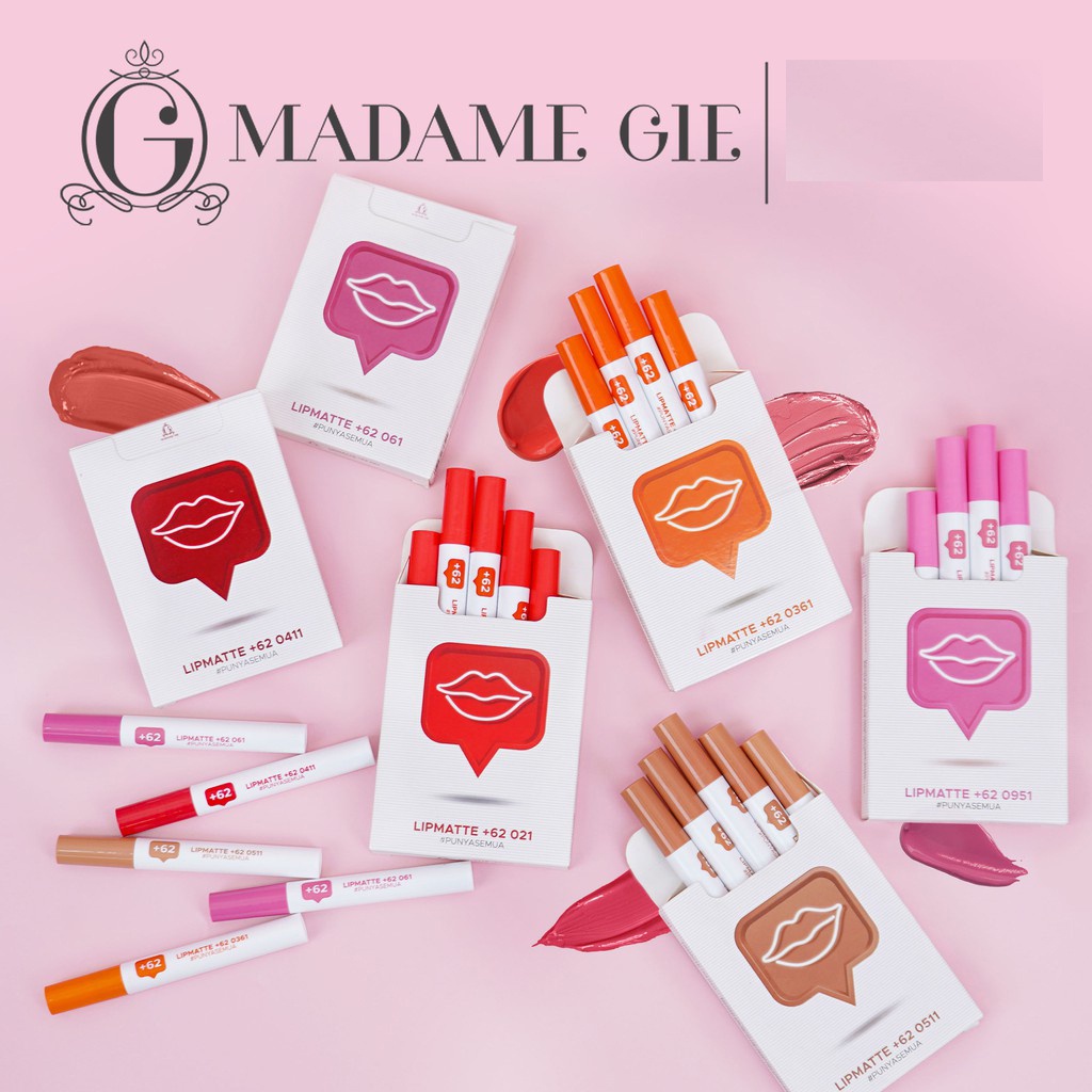 +62 LIP MATTE | MADAME GIE | BIBIR HALUS DAN LEMBAB