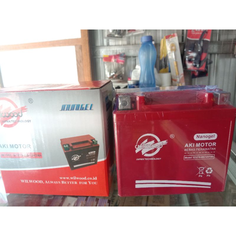 Jual aki/accu motor 7 ampere vario 125/Vario 150/satria FU/CB150R/Nmax