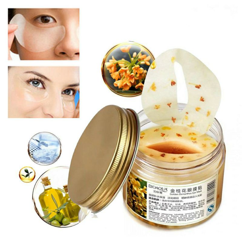 Bioaqua GOLDEN OSMANTHUS Eye Mask Penghilang Kerutan Kantung Mata Panda [ORI] MASKER MATA PANDA