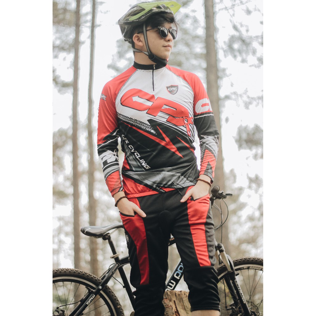 CPX Cycling Pant Celana Sepeda Training Sontog 3/4 Gowes Mtb Downhill Celana Seli Pria Wanita Paddin