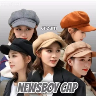 Topi Apolo Dewasa Hijab/Topi Korea Laki/Perempuan Pelukis/Apollo Hat Kain Katun Tebal Karet