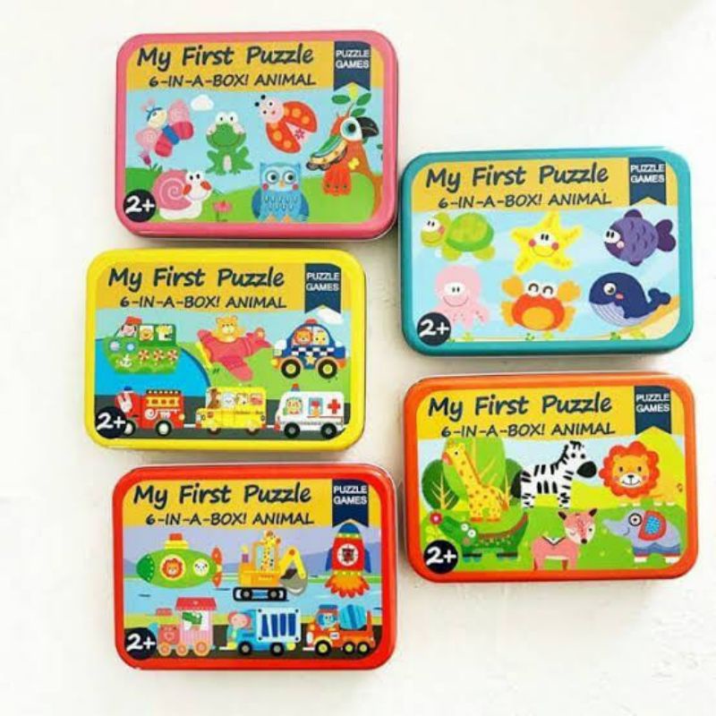 My First Puzzle 6 In Box / Mainan Puzzle Anak