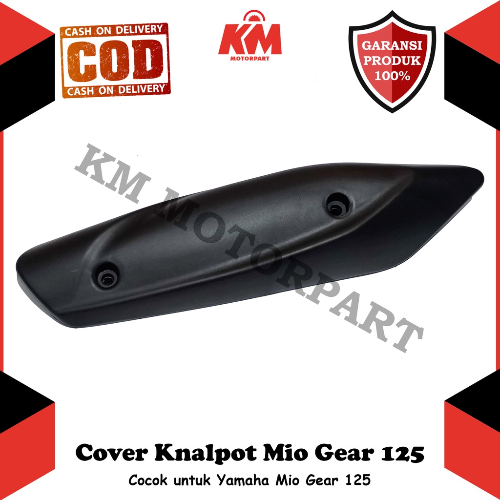 Cover Tutup Knalpot Mio Gear 125 Variasi Hitam