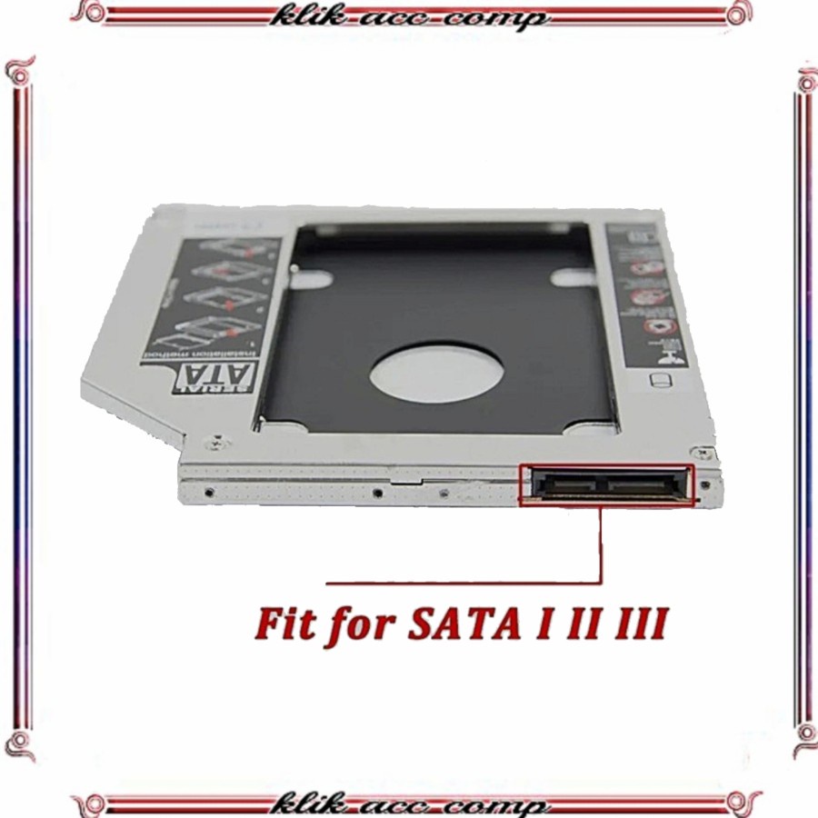 M-Tech HDD Caddy Rack 12.7mm SATA Slot DVD Rom Harddisk Bracket