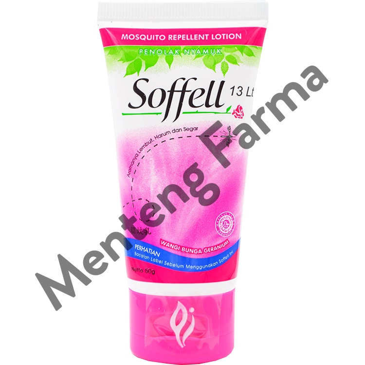 Soffell Lotion Wangi Bunga Geranium 50 Gr - Lotion Anti Nyamuk