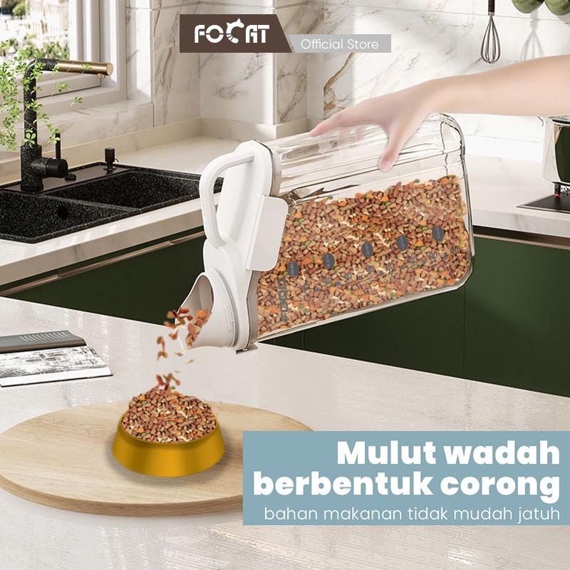 FOCAT Storage Jar E68 Kontainer Tempat Penyimpanan Makanan Hewan