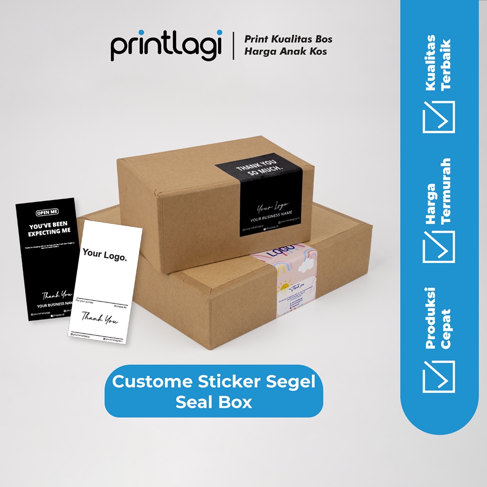 Jual Stiker Segel Kotak Kotak Seal Box Stiker Online Shop Stiker