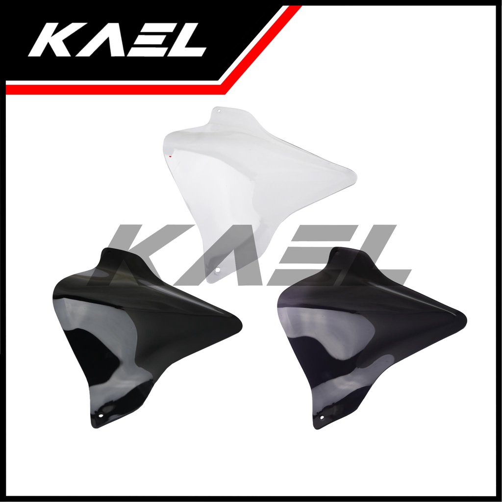 Visor Variasi Honda Beat FI eSP-Street K81 2016-2017-2018-2019 Windshield-Winsil F1 Hitam-Bening-Smoke-Riben-Ribben Wind-Win Shield-Sil-Sild Windsild