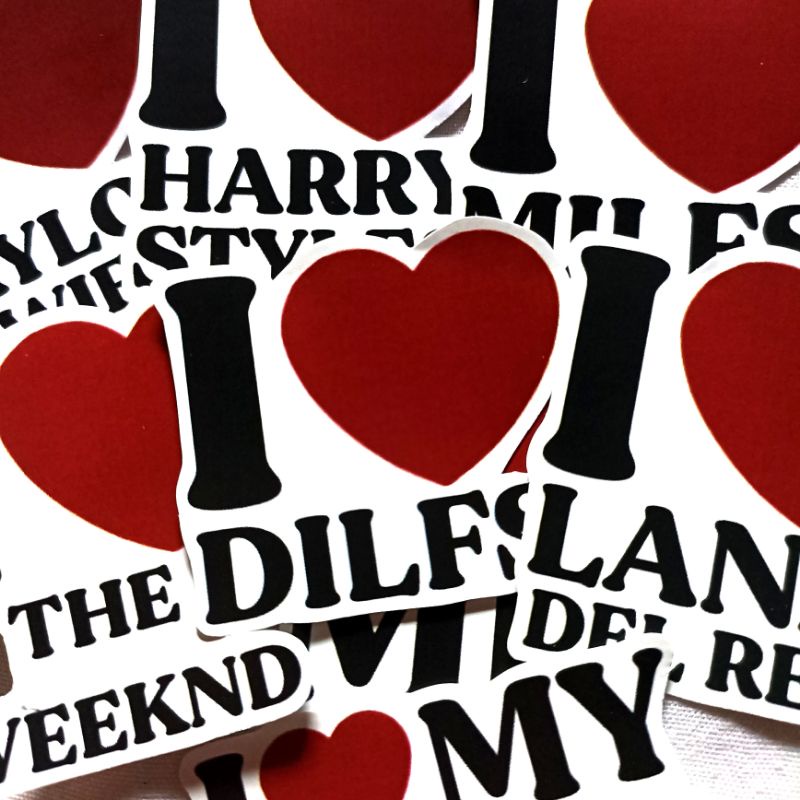 

I LOVE STICKER [ BISA CUSTOM ] - BACA DESKRIPSI !!