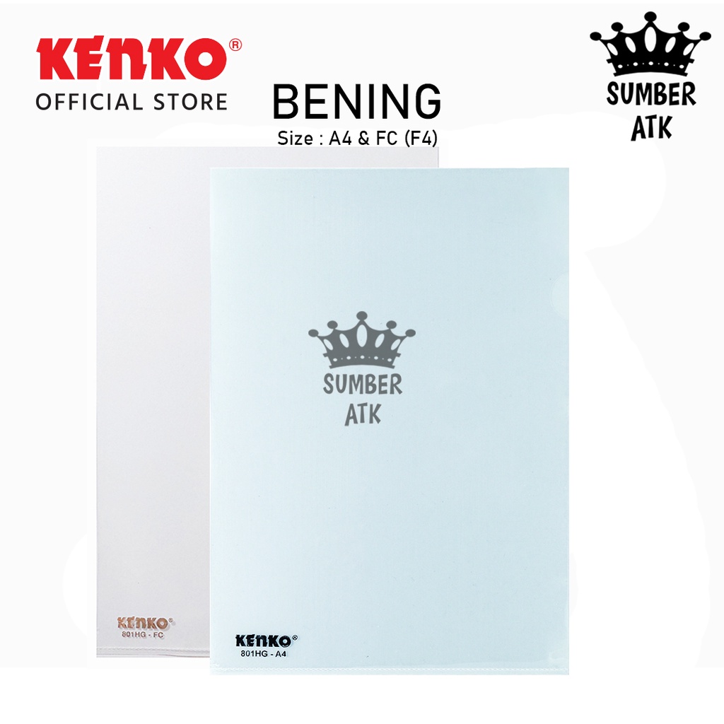 

KENKO CLEAR SLEEVES BENING / MAP FILE / FILE ORGANIZER 801HG - A4 & FC