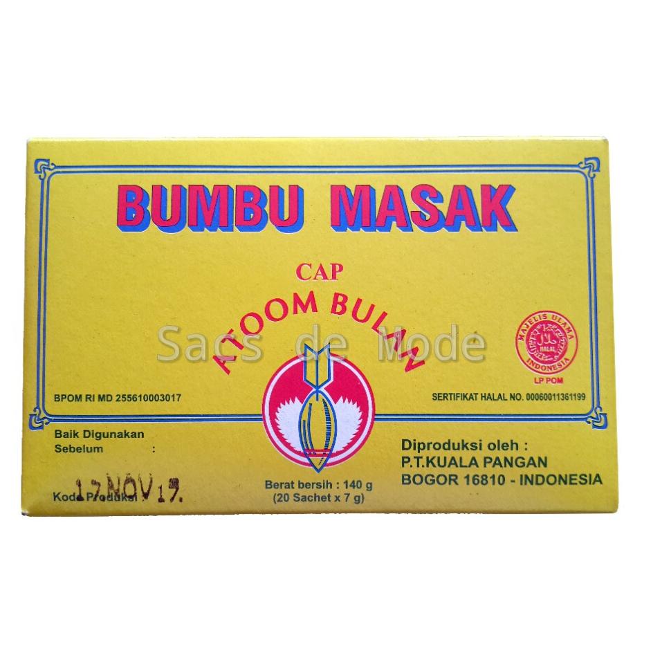 

STOK BANYAK 9421 Bumbu Masak Cap Atoom Bulan / Atom Bulan (7gr x 20 Sachet) ㅱ