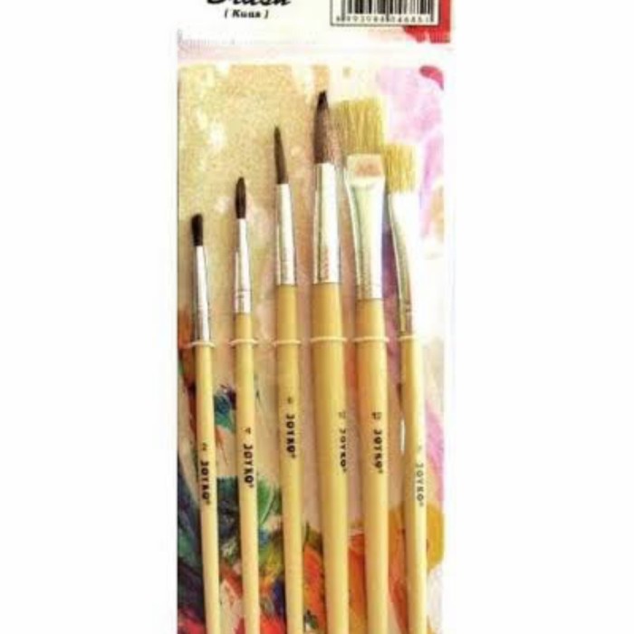

Hemat Kuas Cat Air /Kuas Lukis Joyke Set 6 Pcs Termurah Terbatas