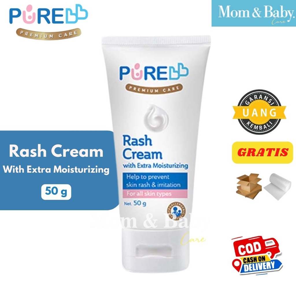 Pure BB Rash Cream Baby 50 gr / Krim Anti Ruam Bayi - PureBB Pure Baby n