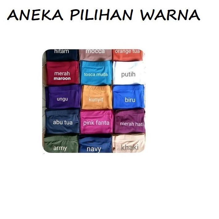 Star seller--Leging 3/4 Bawah Lutut ALL Size S M L XL XXL XXXL Slim - Jumbo Celana legging Lejing Pe