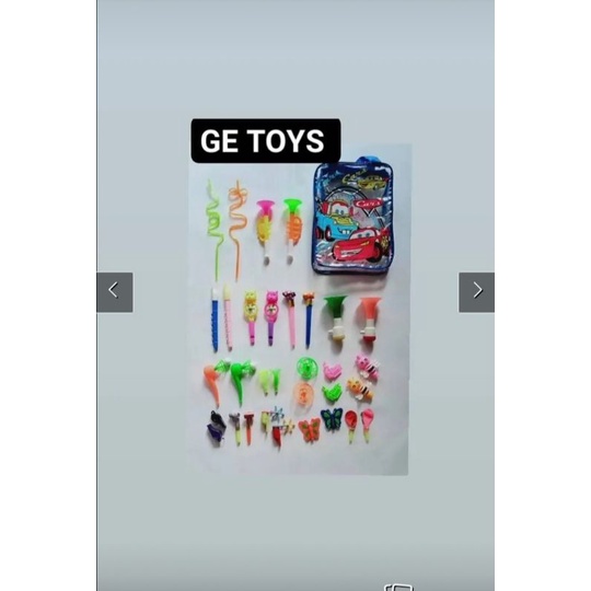 GE TOYS PAKET SEDOTAN ALAT TIUP DAN TAS/MAINAN BALITA DAN ANAK/ALAT TERAPI WICARA