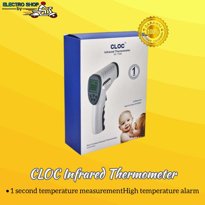 Thermometer Digital Gun HTI Infrared 820D Non contac - Termometer