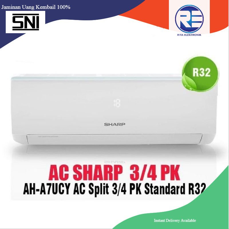 AC Sharp  Split 3/4 PK Low Watt Kota Padang