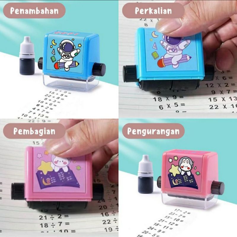 

Math is Fun / stamp matematika / stempel penjumlahan pengurangan pembagian perkalian