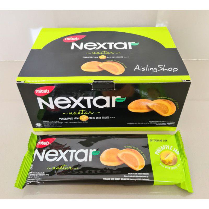 

nabati nextar pineapple jam isi 10pcs - nastar lembut isi selai nanas 340g - jajan enak murah