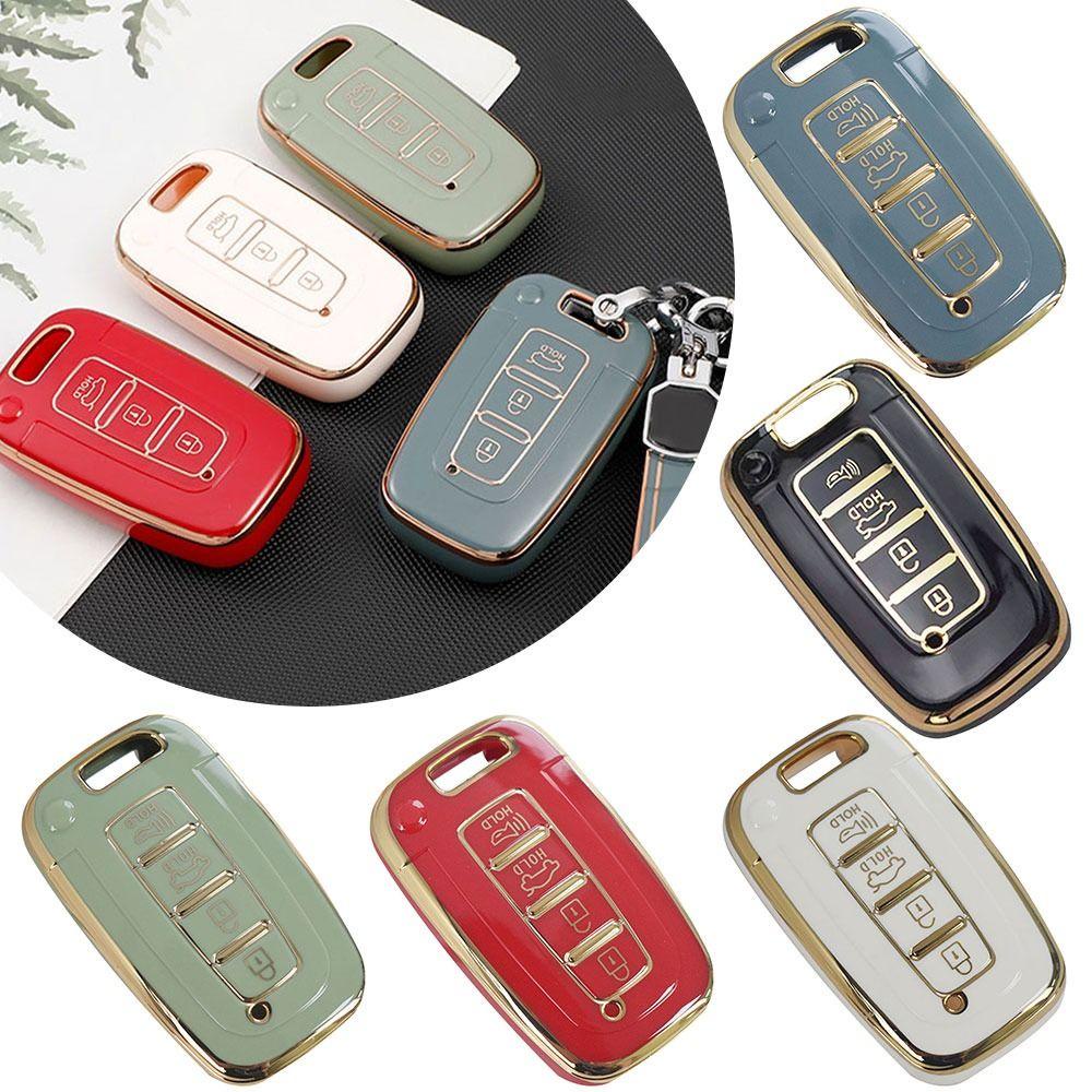 POPULAR Remote Key Case New Aksesoris Mobil Skin Key Fob Cover Untuk Hyundai