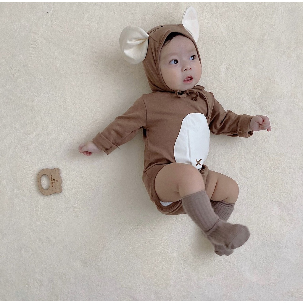 0-18bln | JUMPER PAKAIAN BAJU ANAK BAYI KARAKTER ANIMAL COSPLAY JUMPSUIT ROMPER PA3