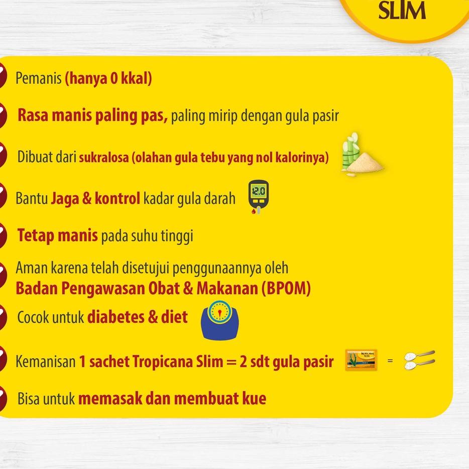 

✨10.10✨ Tropicana Slim Sweetener Diabtx 50 Sachet - Pemanis untuk Diabetesi grosir