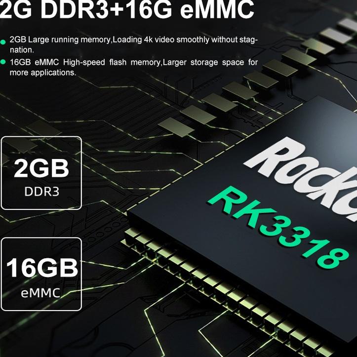 Stok Terbaru [Tripsky]Android Tv Box 2G +16G STB  Bluetooth 5G WiFi Android 10.0 4K M96mini  RK3318 