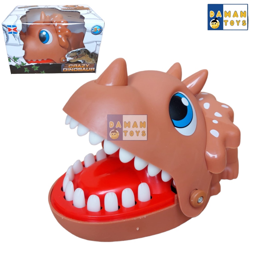 Mainan Dinosaurus Gigit Tangan Prank Trex Tresaraptor Dino Gigitan Jari Dentist Game Dinosaur