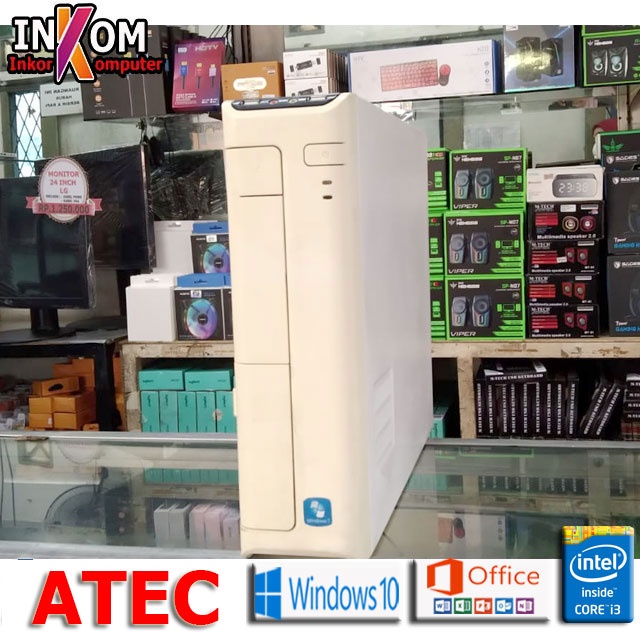 PC Built Up Atec plus Monitor Atec 17 inch Haswell Core i3