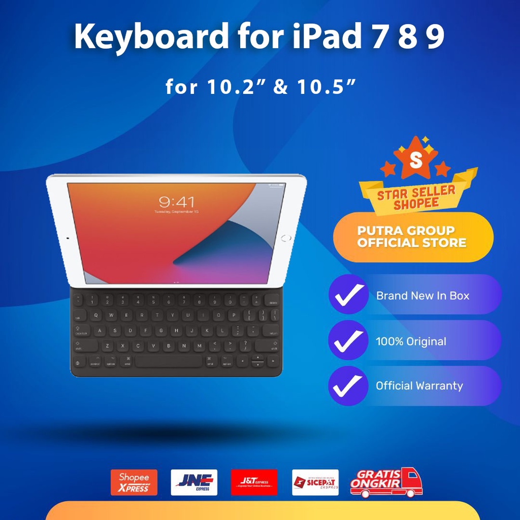 Smart Keyboard for iPad 9 8 7 10.2&quot; inch Air 3 10.5&quot;