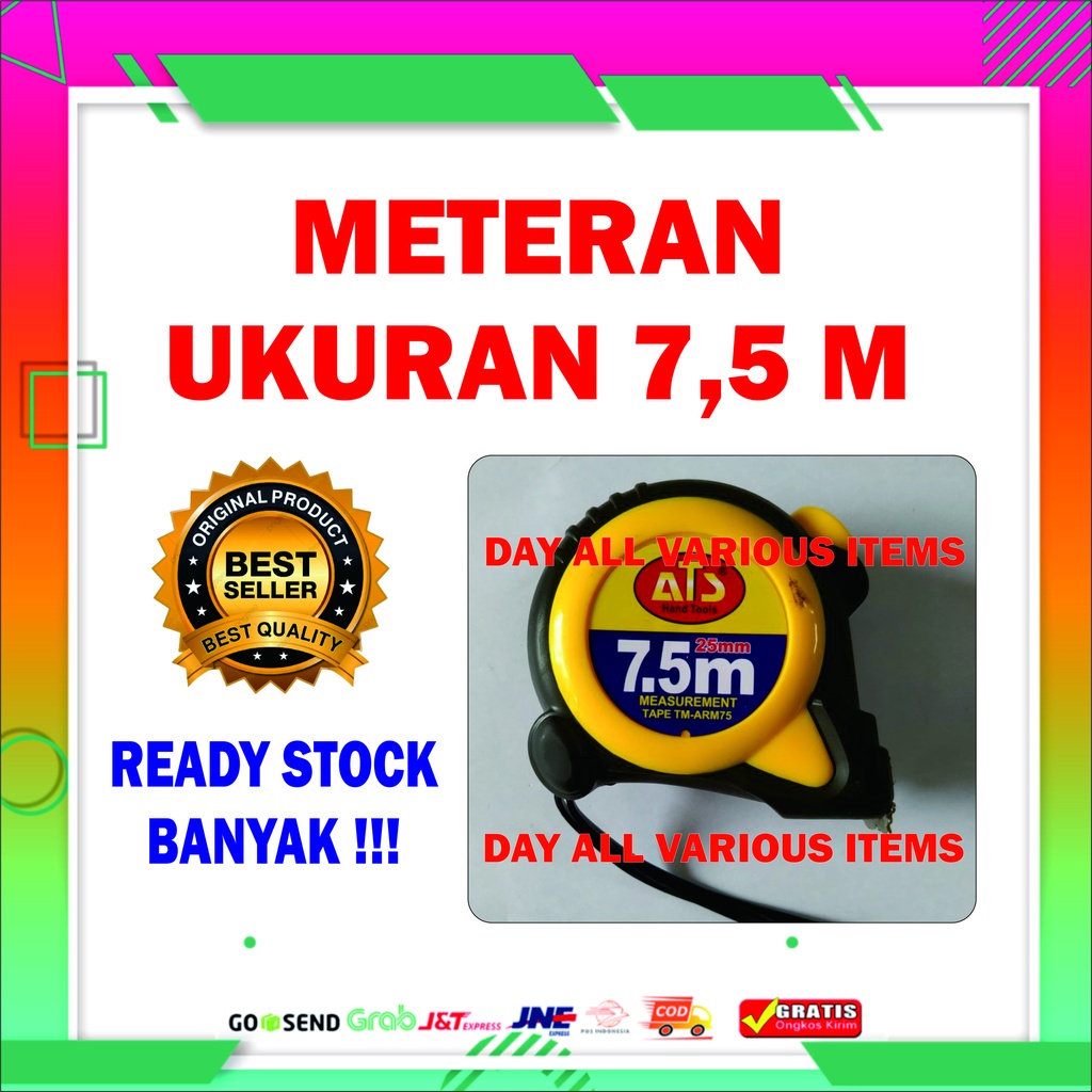 METERAN UKURAN 7.5 M ORIGINAL