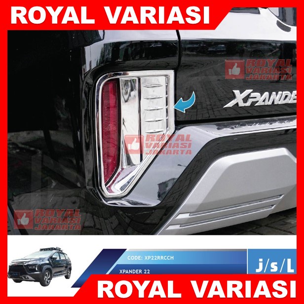 Lis List Chrome Cover Reflektor Bumper Belakang XPANDER 2022