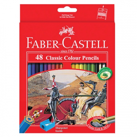 

Faber-Castell Classic Colour Pencil 48L Pensil Warna Kayu 48 Warna Panjang