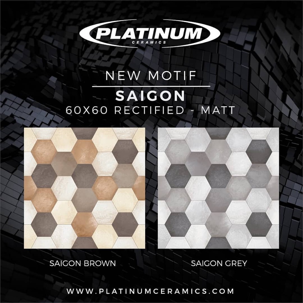 KERAMIK LANTAI 60X60 SAIGON / PLATINUM / MATT / KW1