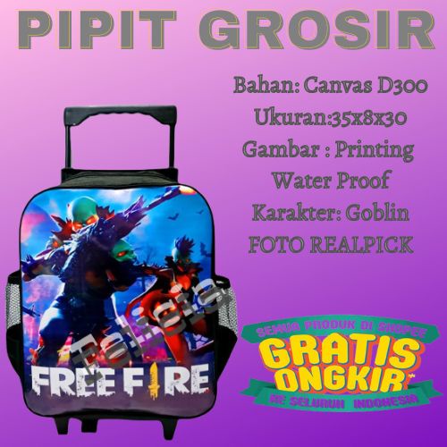 Tas Ransel Troly Free Fire Baru Best Seller