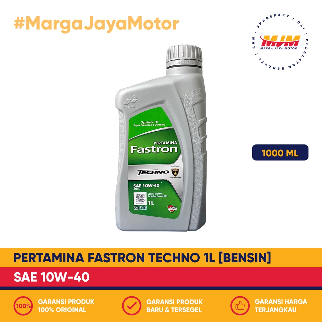 Fastron Techno 10W/40 Bensin 1000ml Pertamina Oil 1L