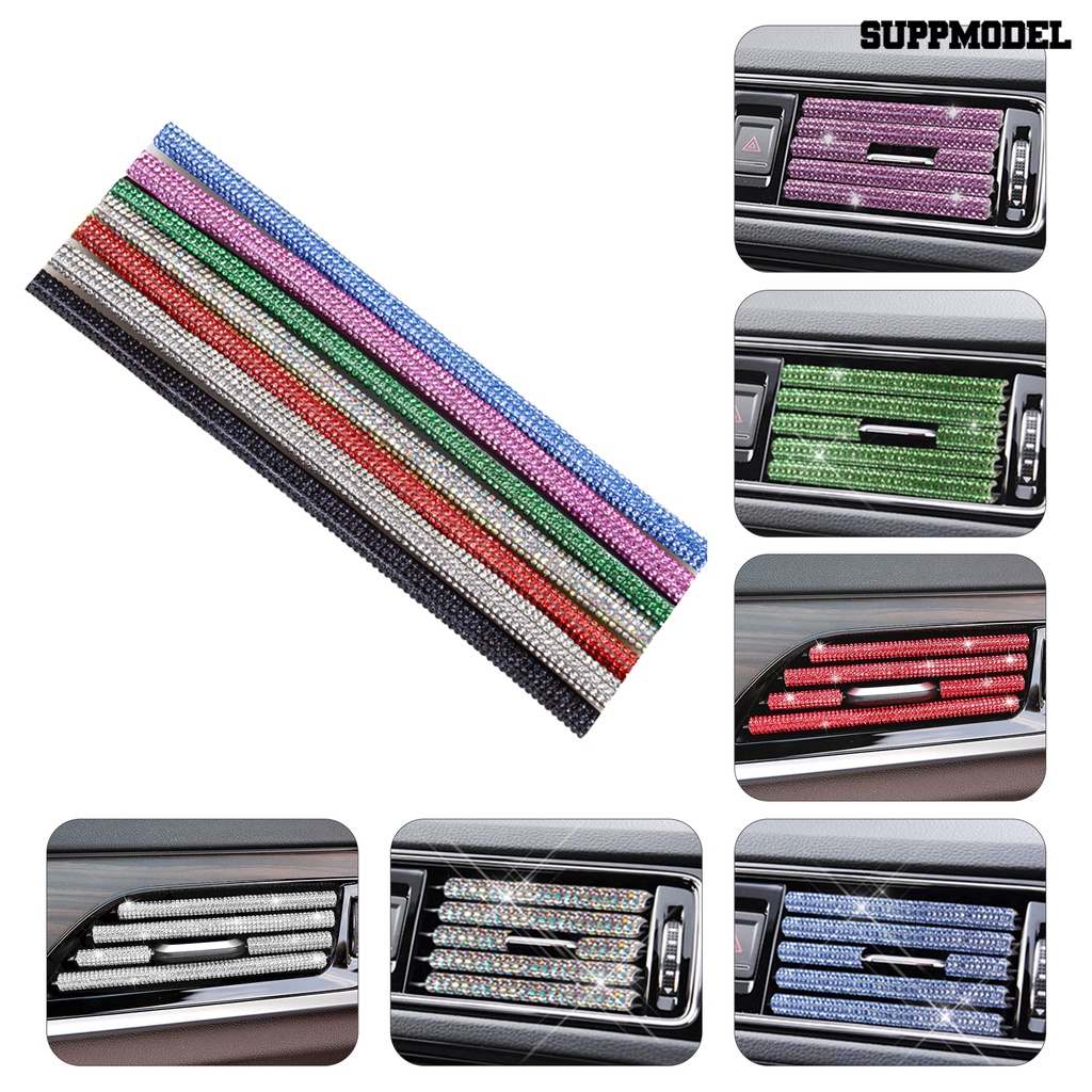 &lt; Sm &gt; Strip Dekorasi Vent Ac Mobil Bahan PVC Berkilau Ramah Lingkungan